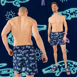 chubbies Men's The Neon Glades 7" Classic Swim Shorts 110241 NEW